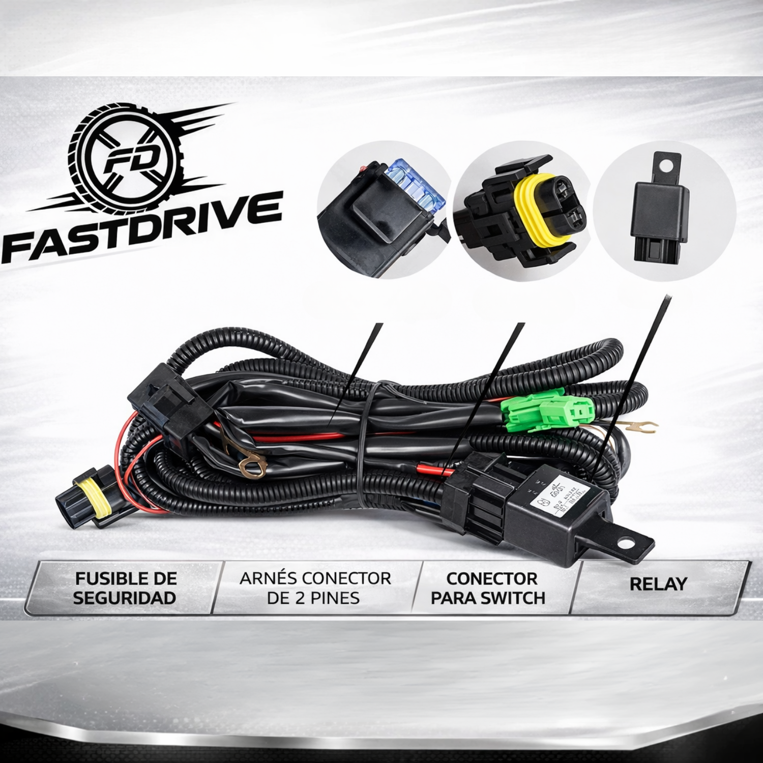 Kit de Faros Niebla Nissan Sentra 2021 A 2025 Con Focos Y Arnes