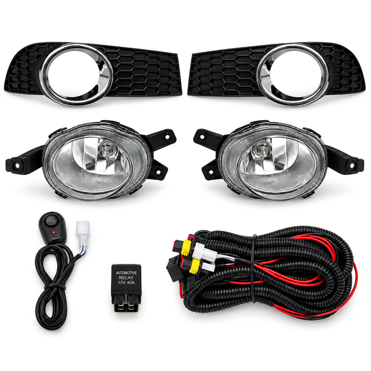 Kit de Faros de Niebla para Chevrolet Aveo 2012 a 2017 Tipo Original