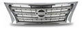 Parrilla Nissan Sentra 2013 A 2016 Plateada Con Filo Cromado