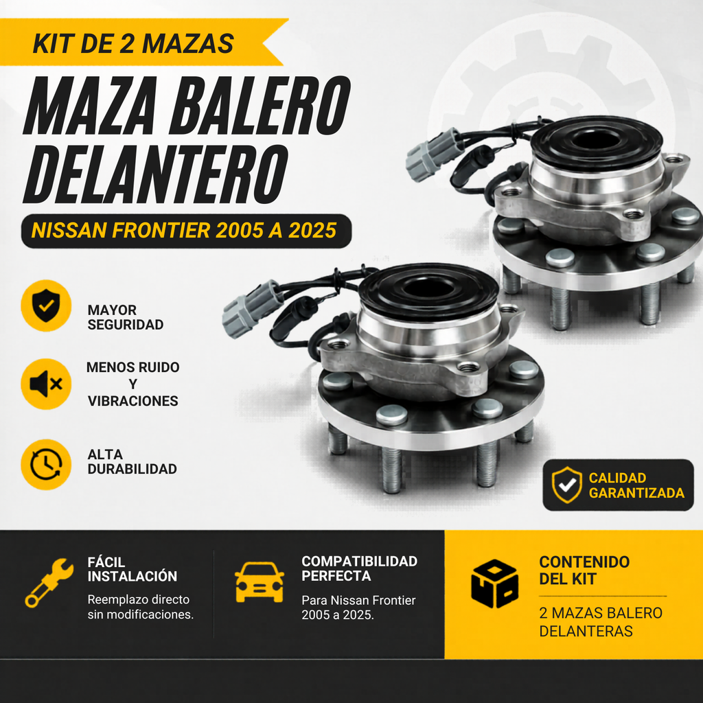 Kit 2 Mazas Balero Delantera Nissan Frontier 2005 A 2025