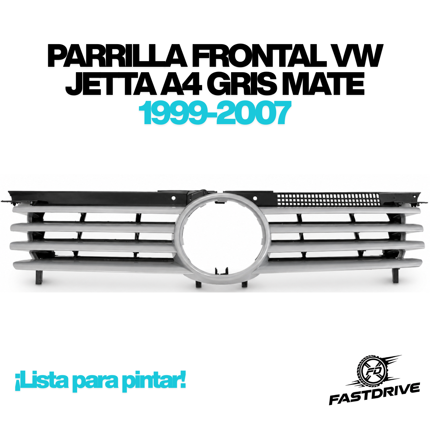 Parrilla de VW Jetta A4 1999 A 2007 Para Pintar Acabado Primer