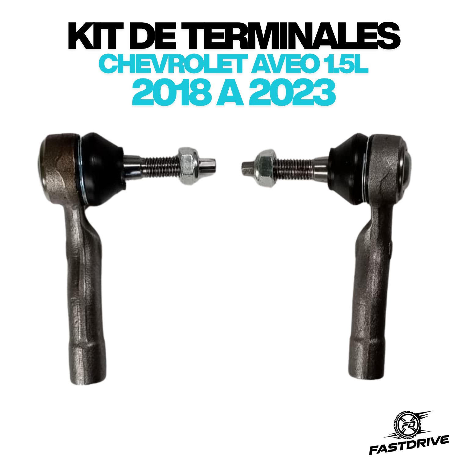 Par de Terminales Dirección Aveo 2018 A 2023 Der/izq Feynman