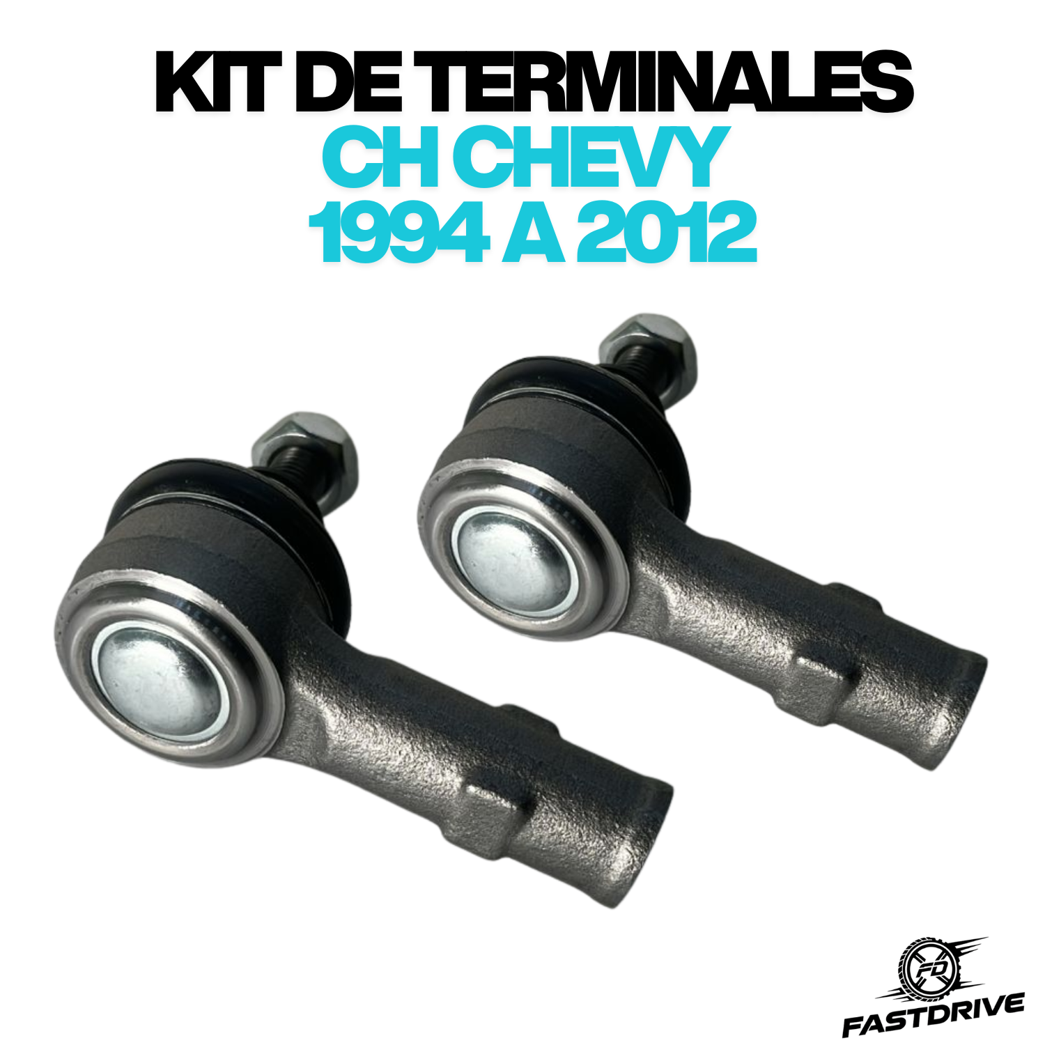 Par de Terminales Direccion Std Chevy 1994 A 2012 Izq/der Feynman