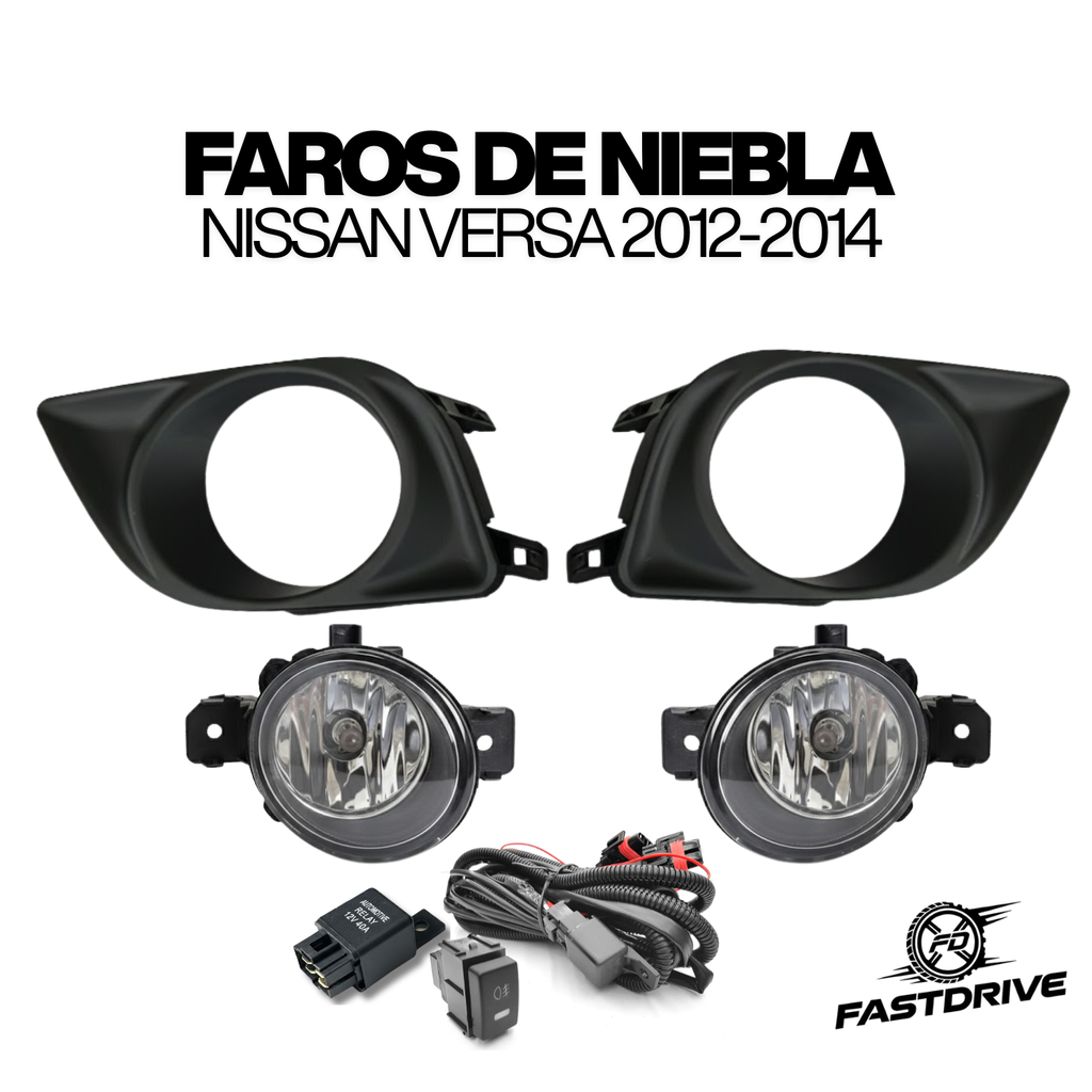Kit de Faros de Niebla Nissan Versa 2012 a 2014 Fastdrive