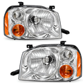 Par de Faros Cromados para Nissan D22 NP300 2008-2015