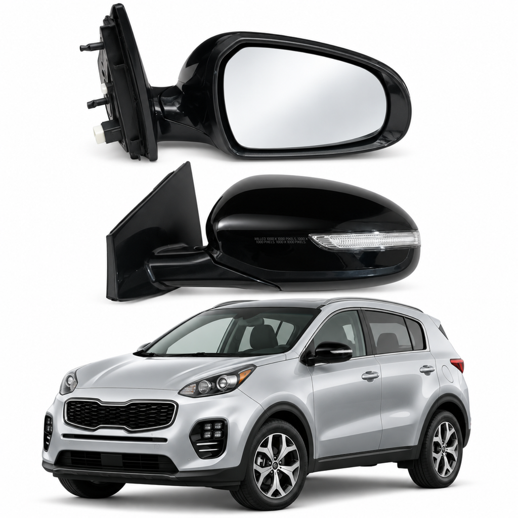 Par de Espejos Eléctricos con Direccional para Kia Sportage 2016 a 2022 de 6 Pines