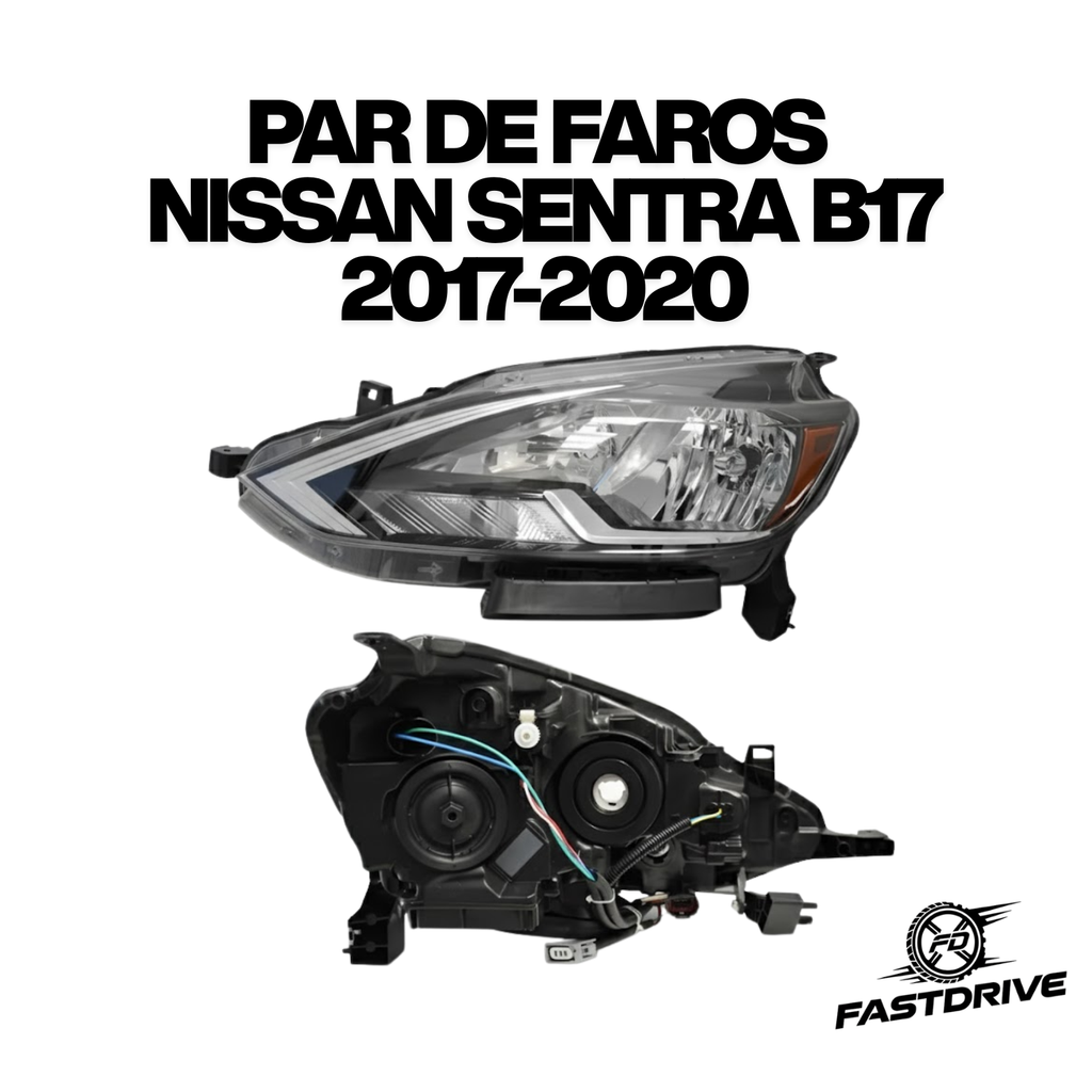 Par De Faros Nissan Sentra B-17 2017 A 2019 Fastdrive