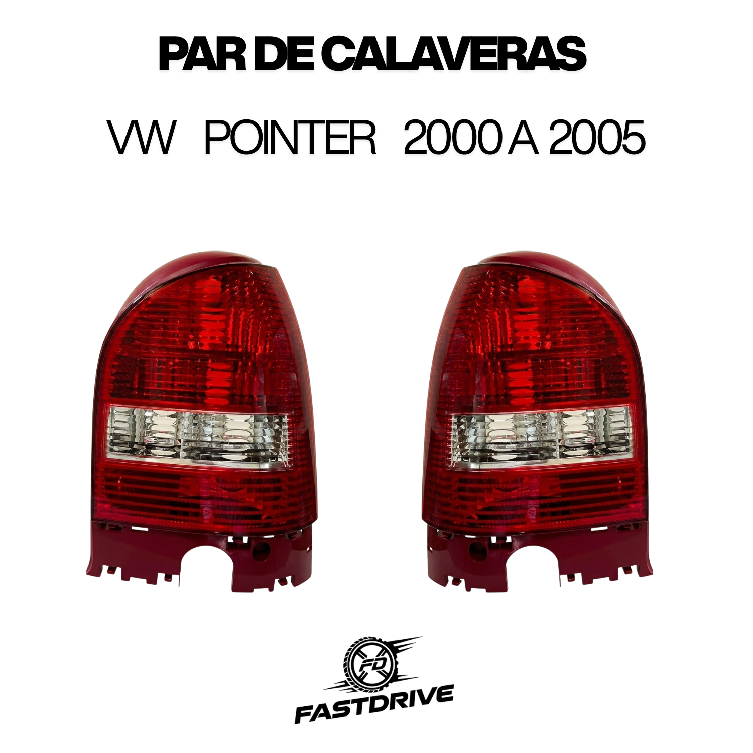 Par Calaveras Traseras Para Pointer 2000 A 2005