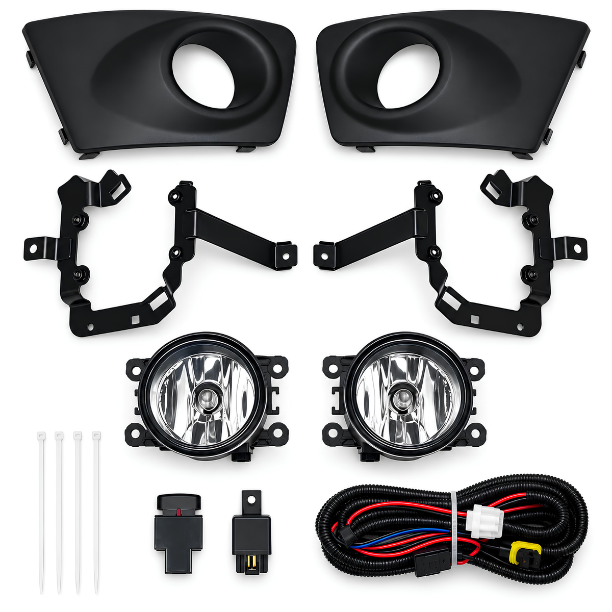 Kit de Faros de Niebla con Rejillas para Mitsubishi L200 2010 a 2015