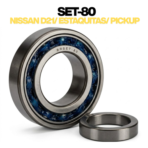 Balero Rueda Trasera Nissan Np300 D21 Pickup Titan Set 80