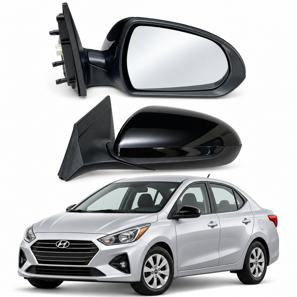 Par de Espejos Laterales Eléctricos para Hyundai Accent 2018 a 2022