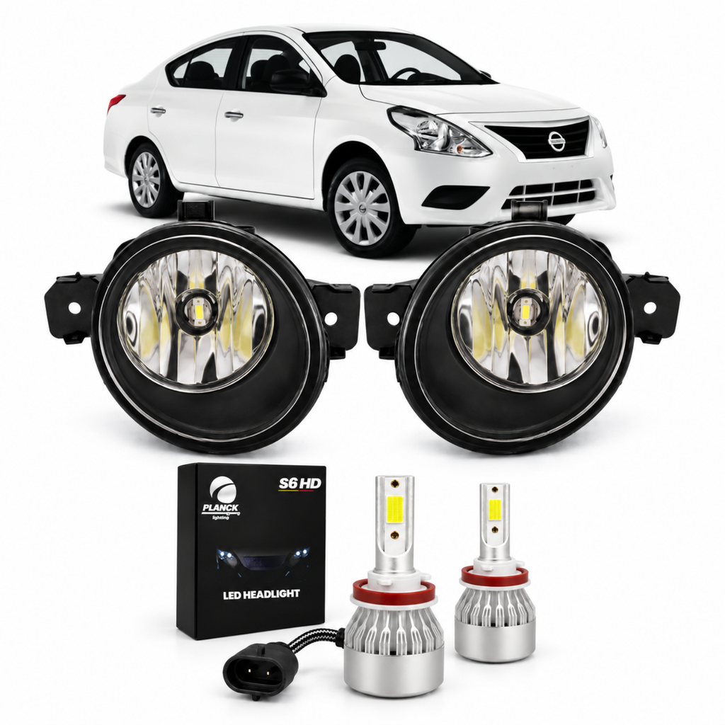 Kit Faros de Niebla con Focos LED para Nissan Versa 2012 a 2019