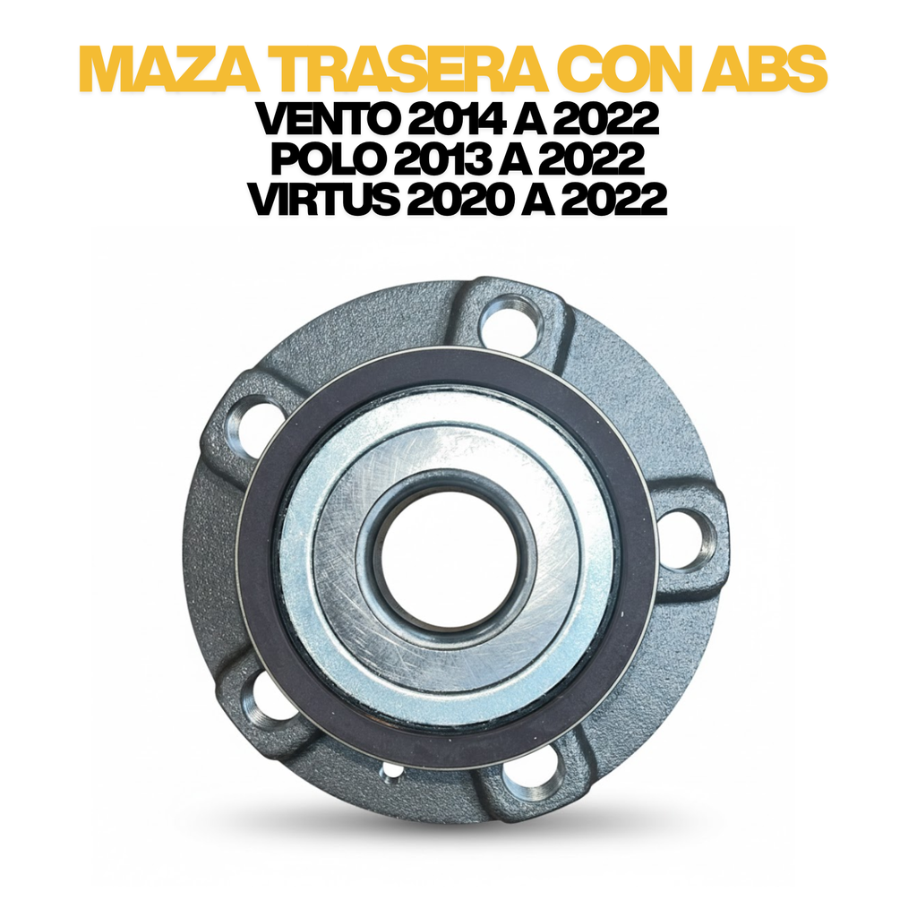 Maza Balero Trasera Vento 2014 A 2022 Polo 2013 A 2020 Abs