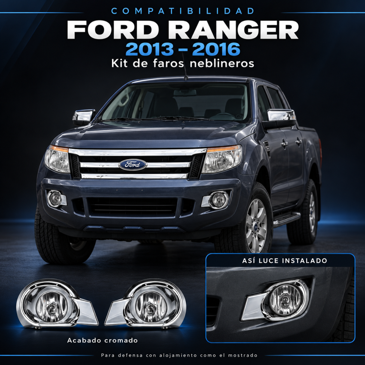 Kit de Faros de Niebla para Ranger 2013 a 2016