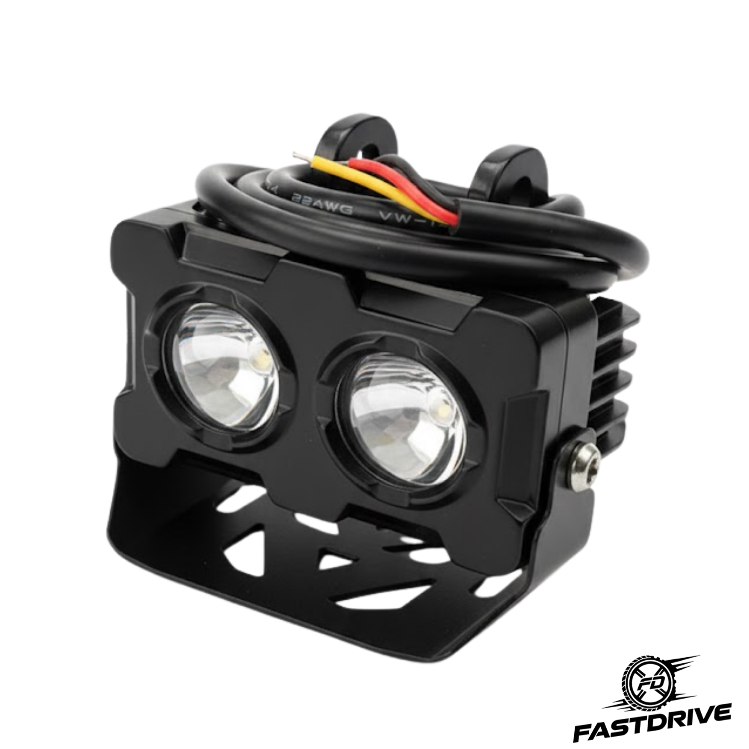 Par De Faros Auxiliares Lupa Doble Color Luz Auto/moto/Trailer/Camioneta