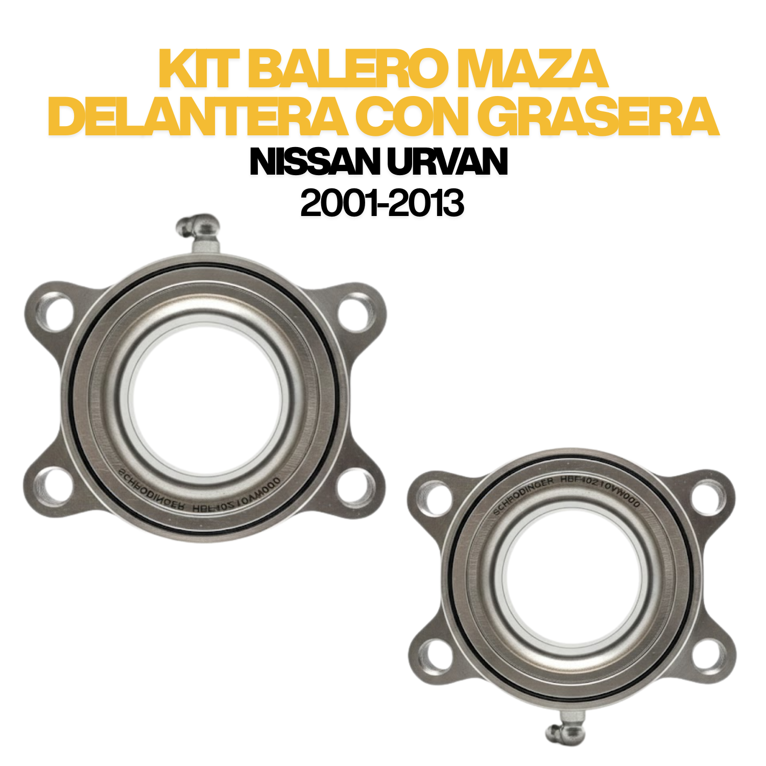 Kit 2 Baleros Maza Delanteras Nissan Urvan 2002 A 2012 Con Grasera