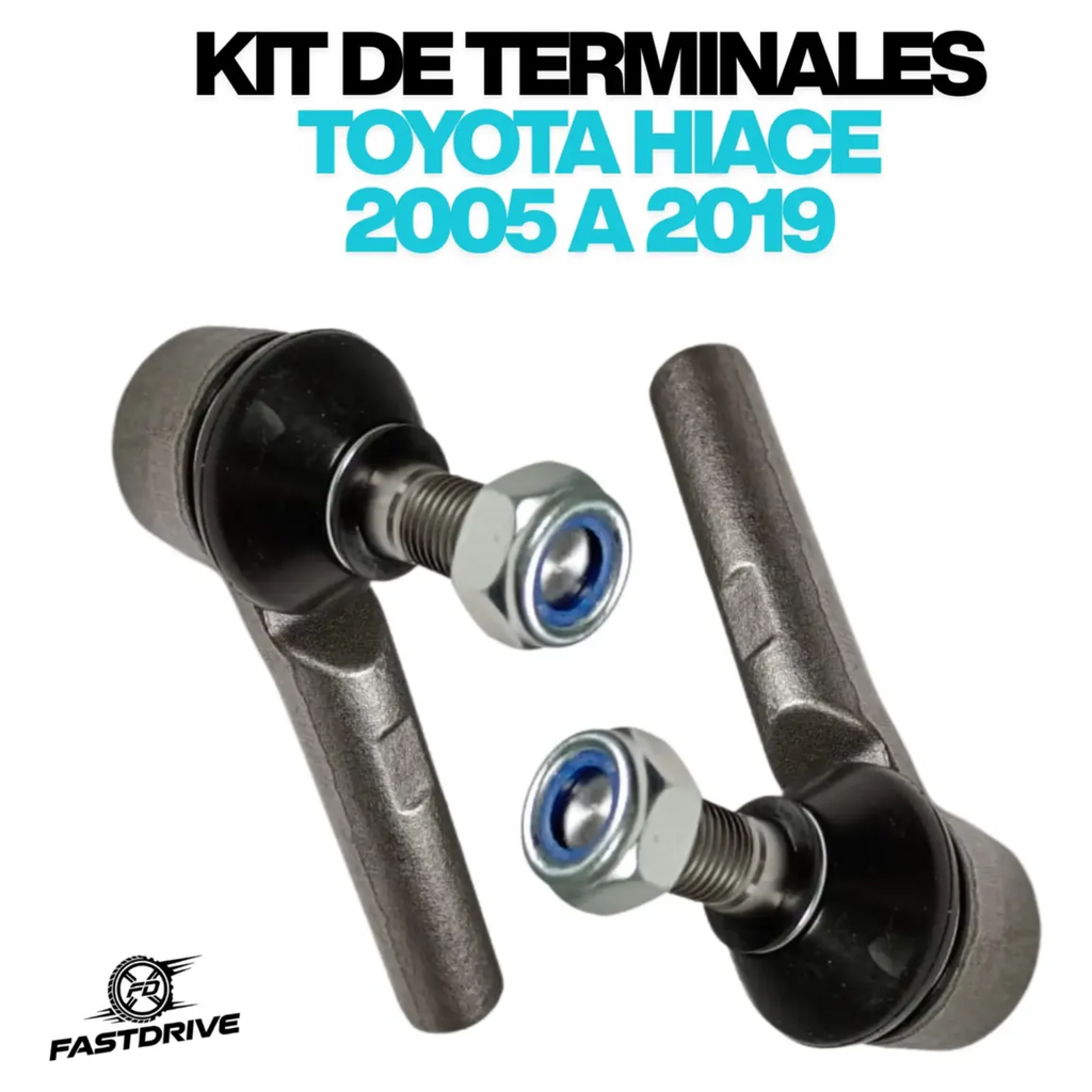 Par de Terminales de Dirección para Toyota Hiace 2.7L 2005–2019