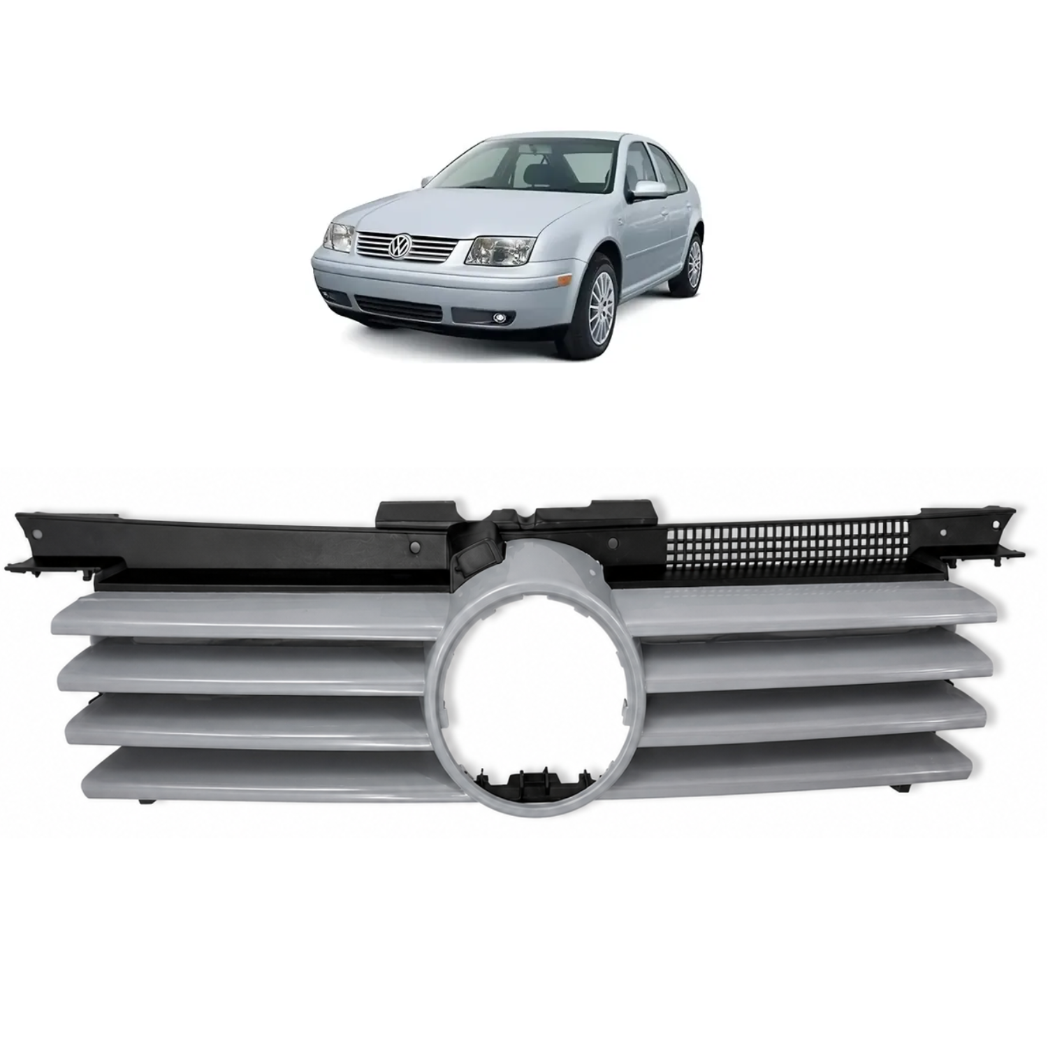 Parrilla de VW Jetta A4 1999 A 2007 Para Pintar Acabado Primer