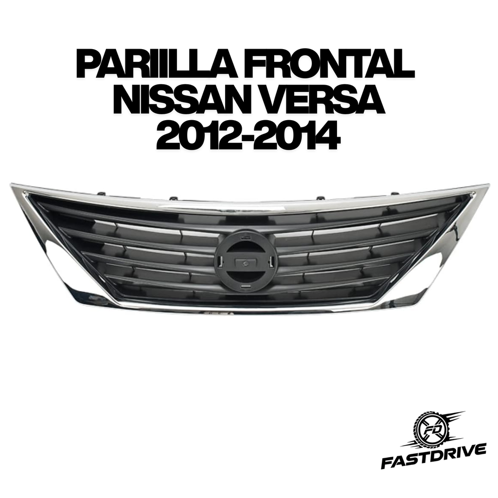 Parrilla Frontal Nissan Versa 2015 A 2019 Cromo Fastdrive