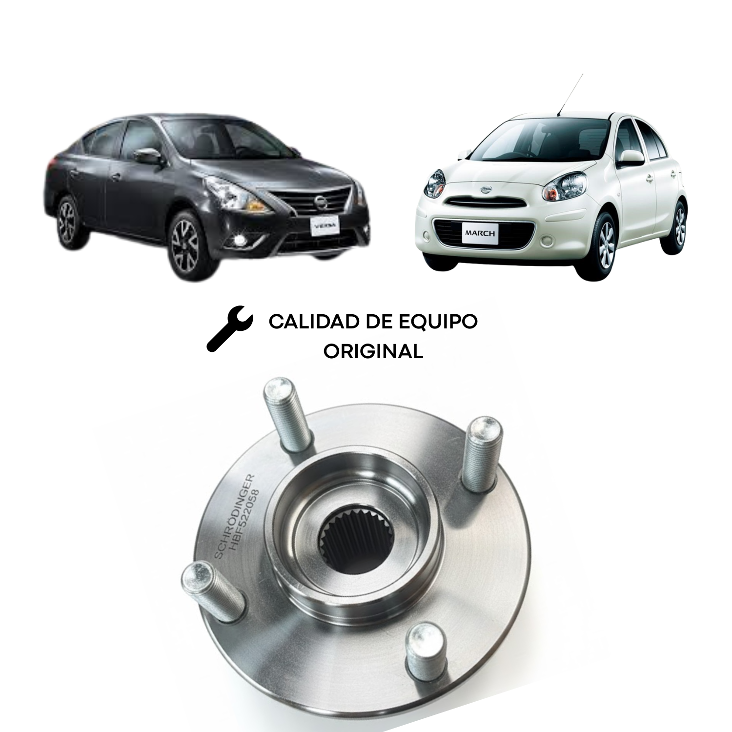 Maza De Rueda Delantera Para Nissan Versa V-drive March Kicks Schrodinger