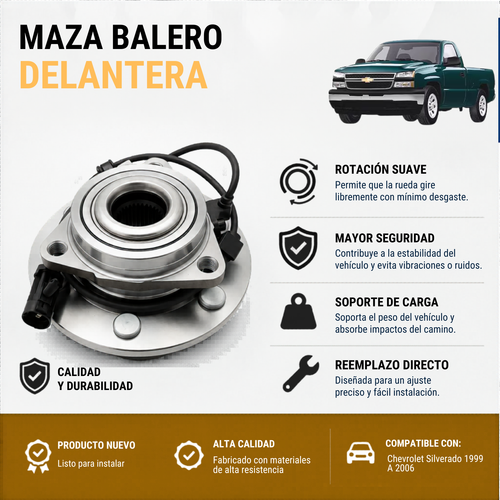 Kit 2 Mazas Balero Delantera Suburban 1500 1999 A 2006