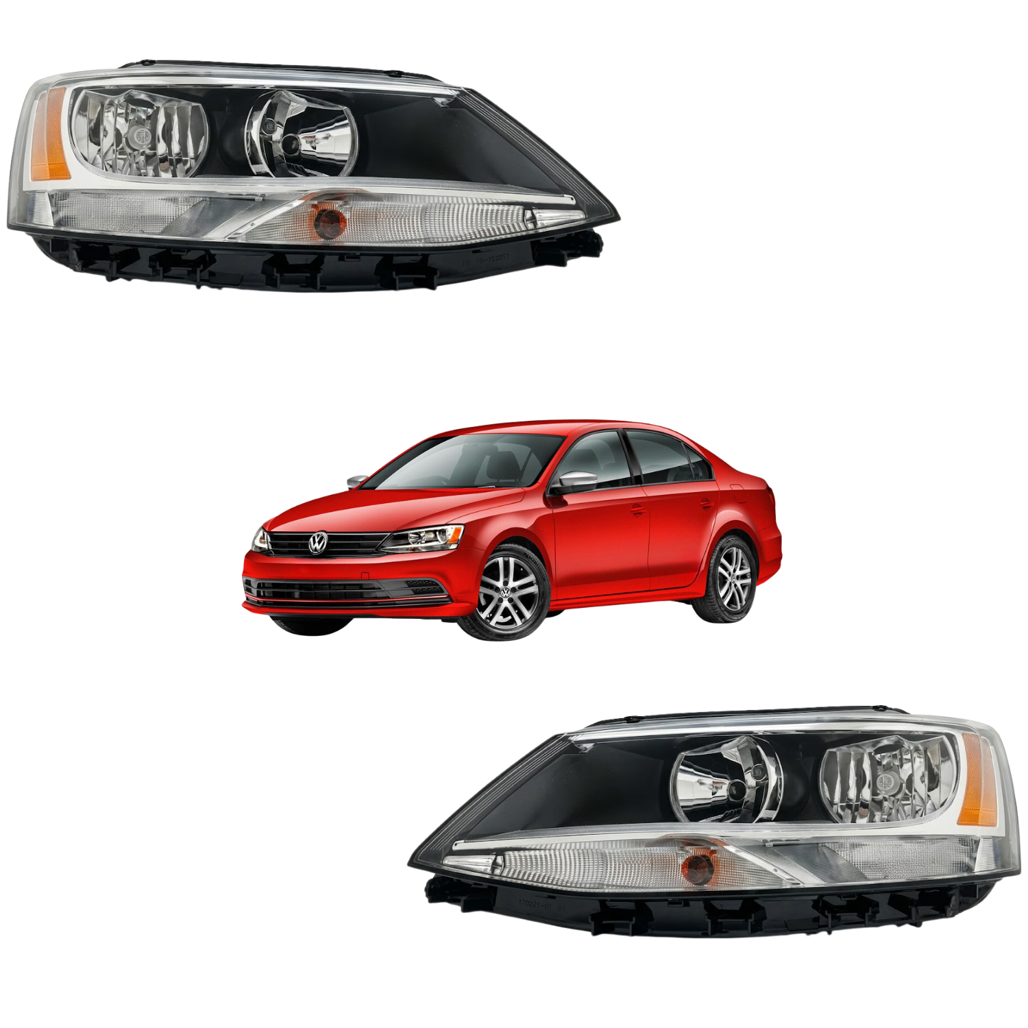 Par De Faros Jetta Bicentenario Mk6 A6 2010 A 2018 Fastdrive