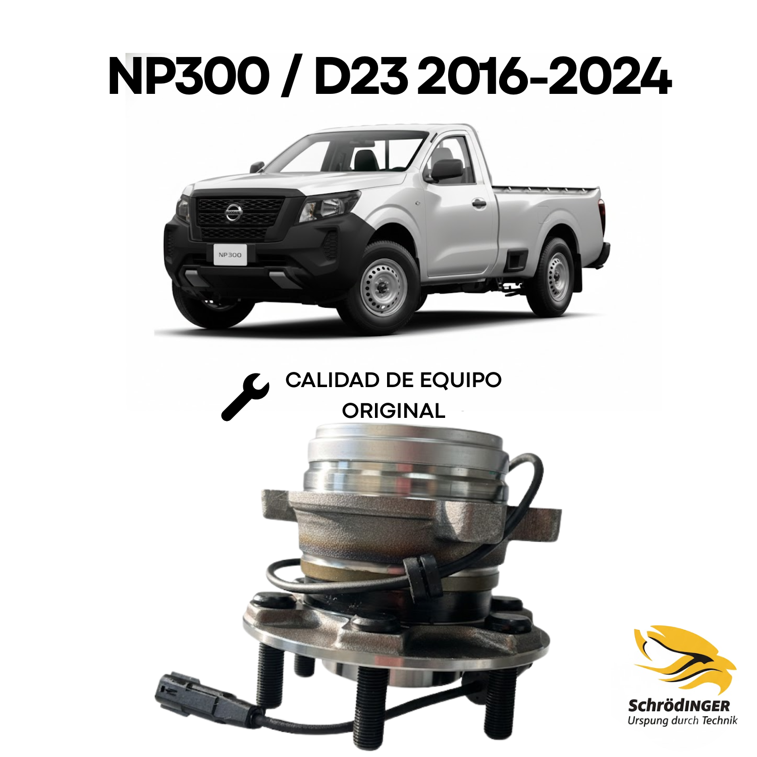 Maza Balero Delantera Np300 Frontier D23 2016 A 2024 Con Abs