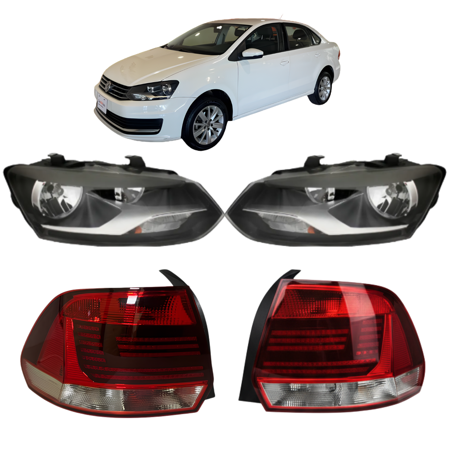 Kit De Faros Y Calaveras Para Vento 2016 A 2022 Con Motor
