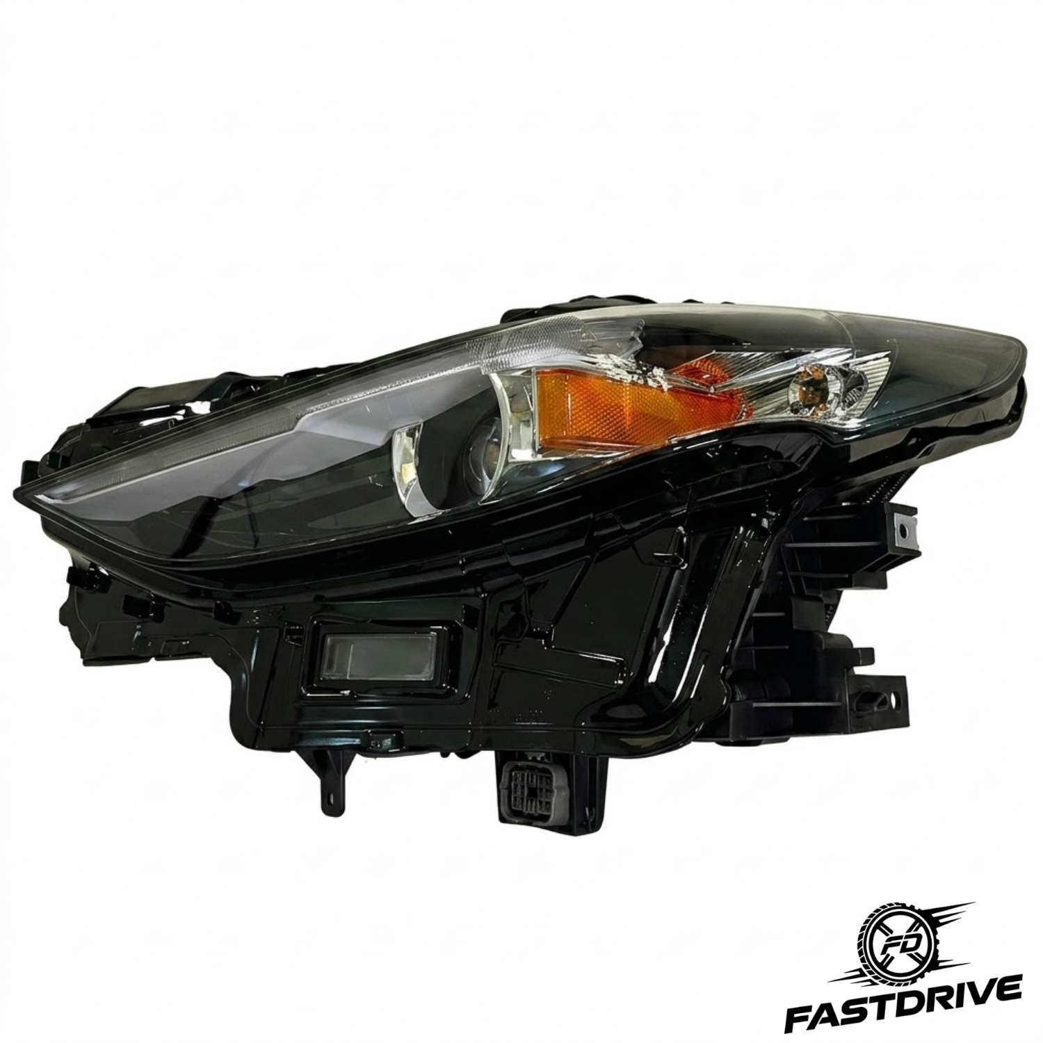 Par De Faros Mazda 3 2019 A 2025 Negro C/led C/lupa Ambar