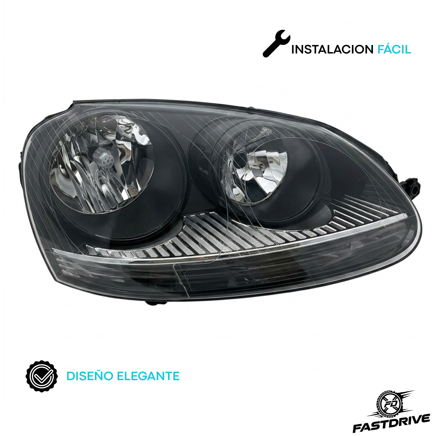 Par De Faros Negros Para Bora 2006 A 2010 Fastdrive