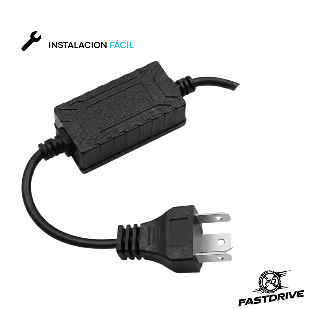 Par de Faros Led H4 Alta y Baja 8000LM con lupa