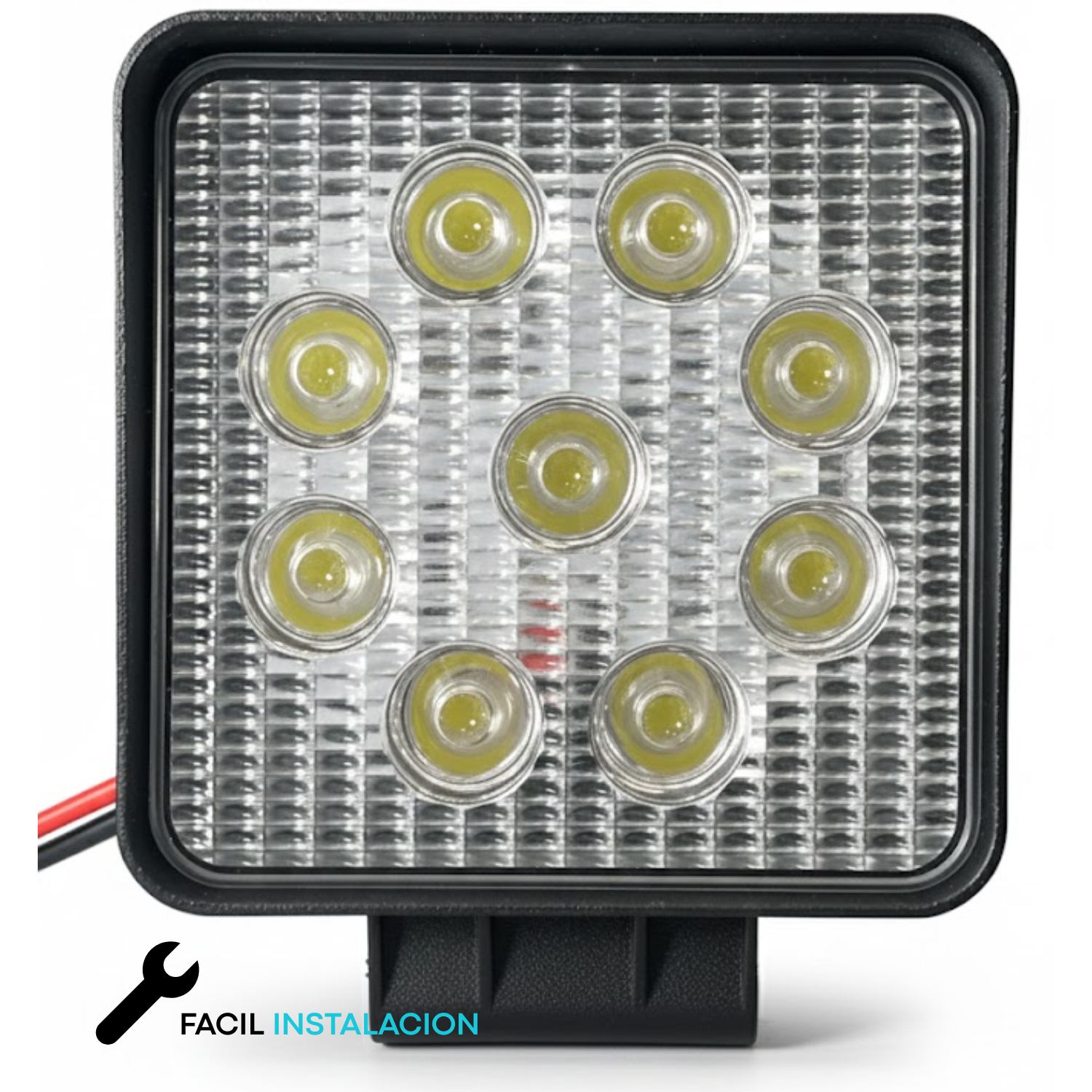 Par De Faros Led Auxiliares 100% Aluminio Disipador Grueso