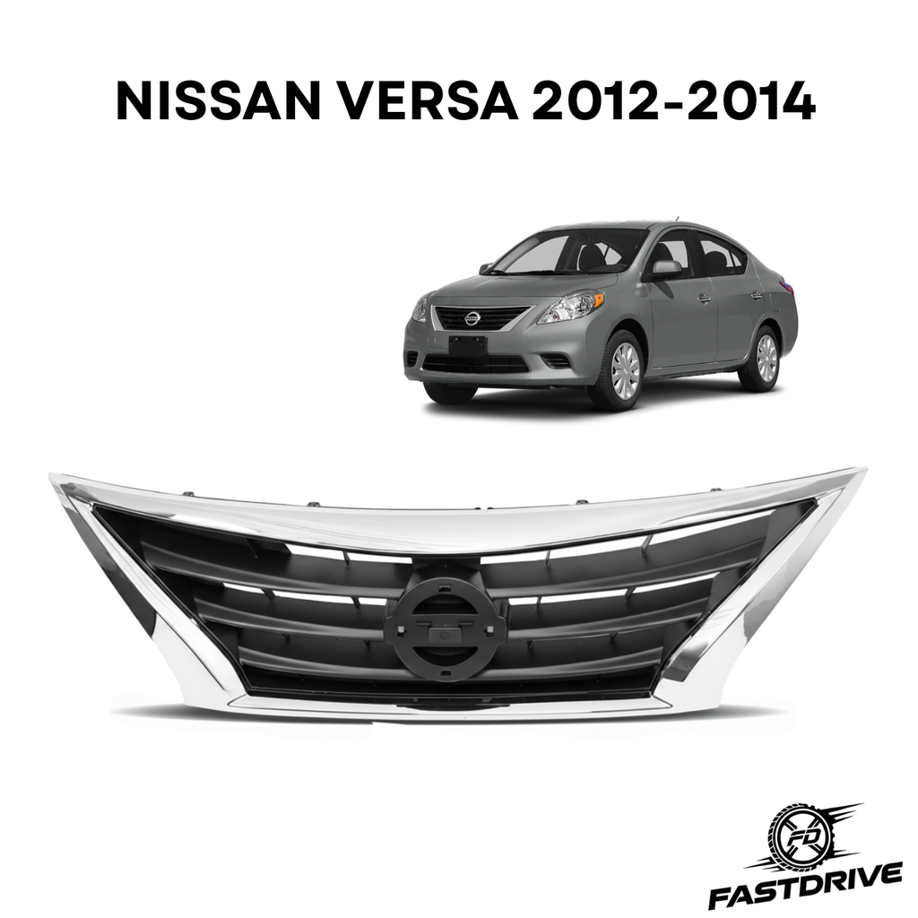 Parrilla Frontal Nissan Versa 2015 A 2019 Cromo Fastdrive