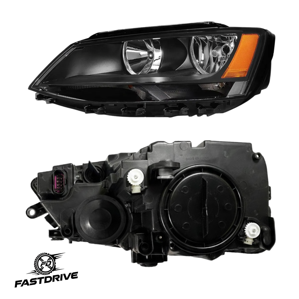 Par De Faros Delanteros Jetta Mk6 2011 A 2018 Doble Foco