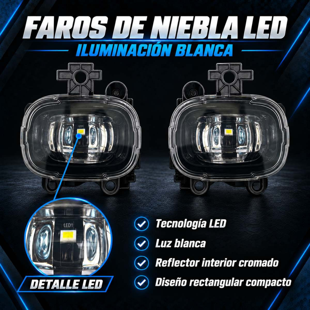Kit de Faros de Niebla LED para NP300 Frontier 2022 a 2026