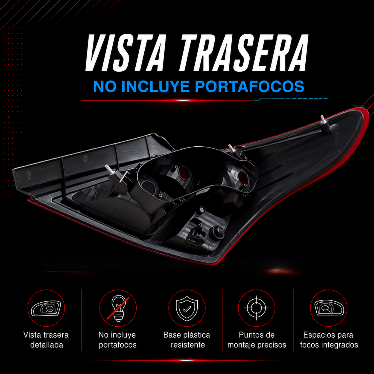 Par de Calaveras Traseras para Nissan Versa 2012–2019 y V-Drive 2020–2025