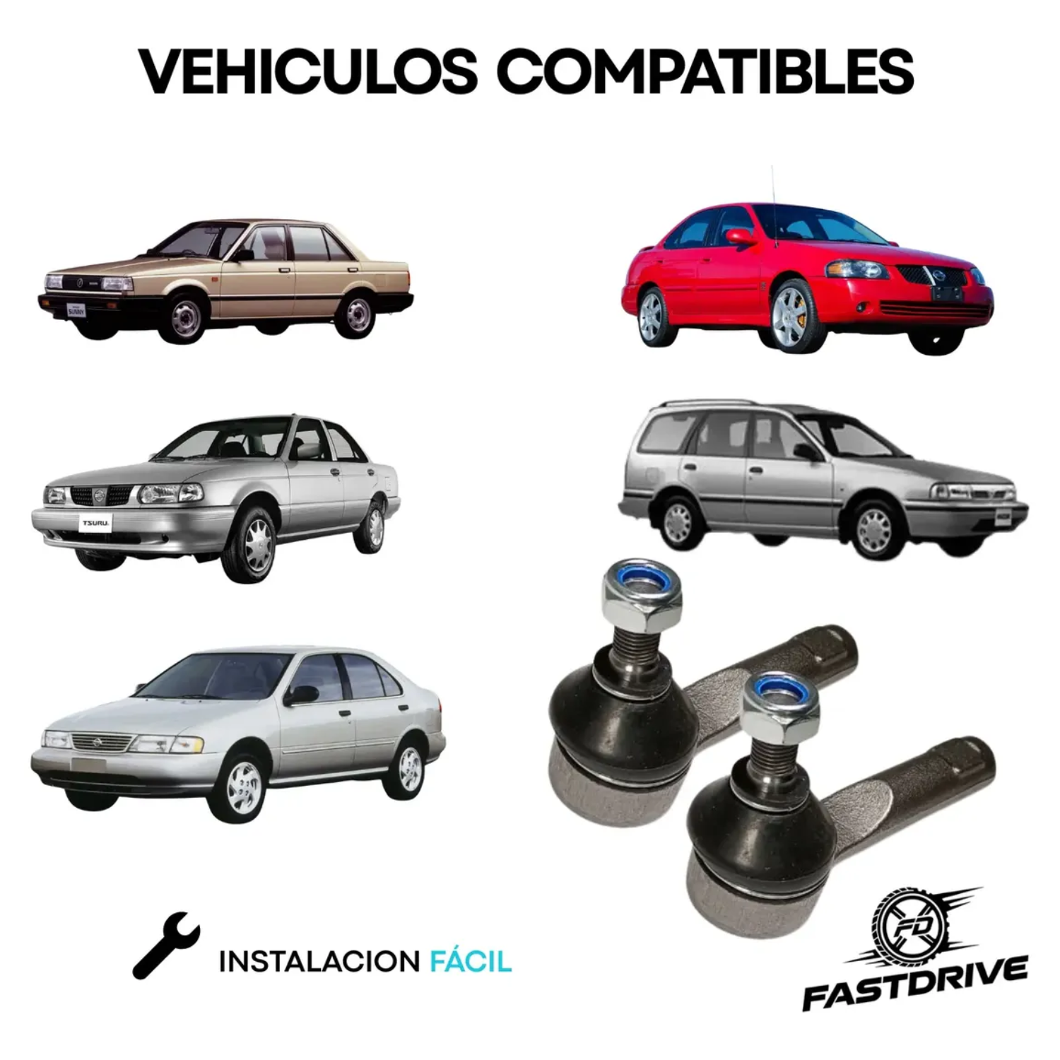Kit 2 Terminales Tsuru Ill 1992 A 2017 / Sentra 1996 A 2006