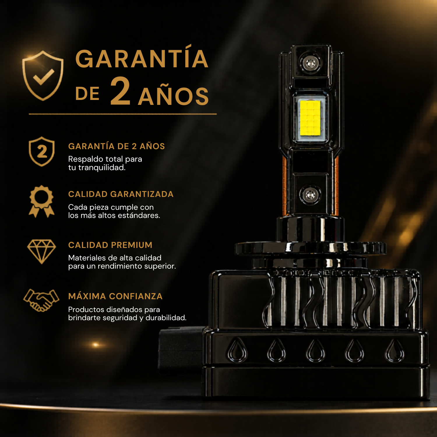 Kit Focos Led D1s Para Xenón Canbus Premium
