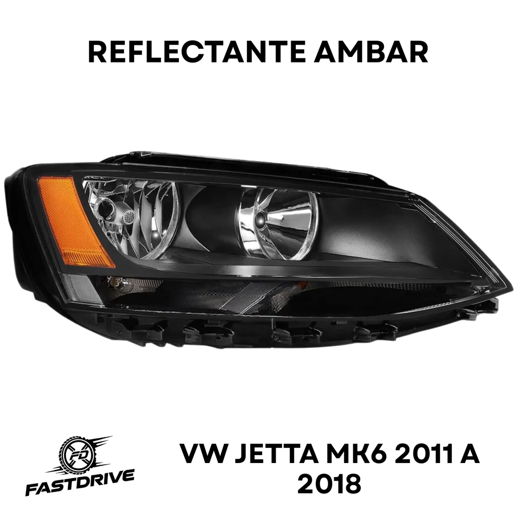 Par De Faros Delanteros Jetta Mk6 2011 A 2018 Doble Foco
