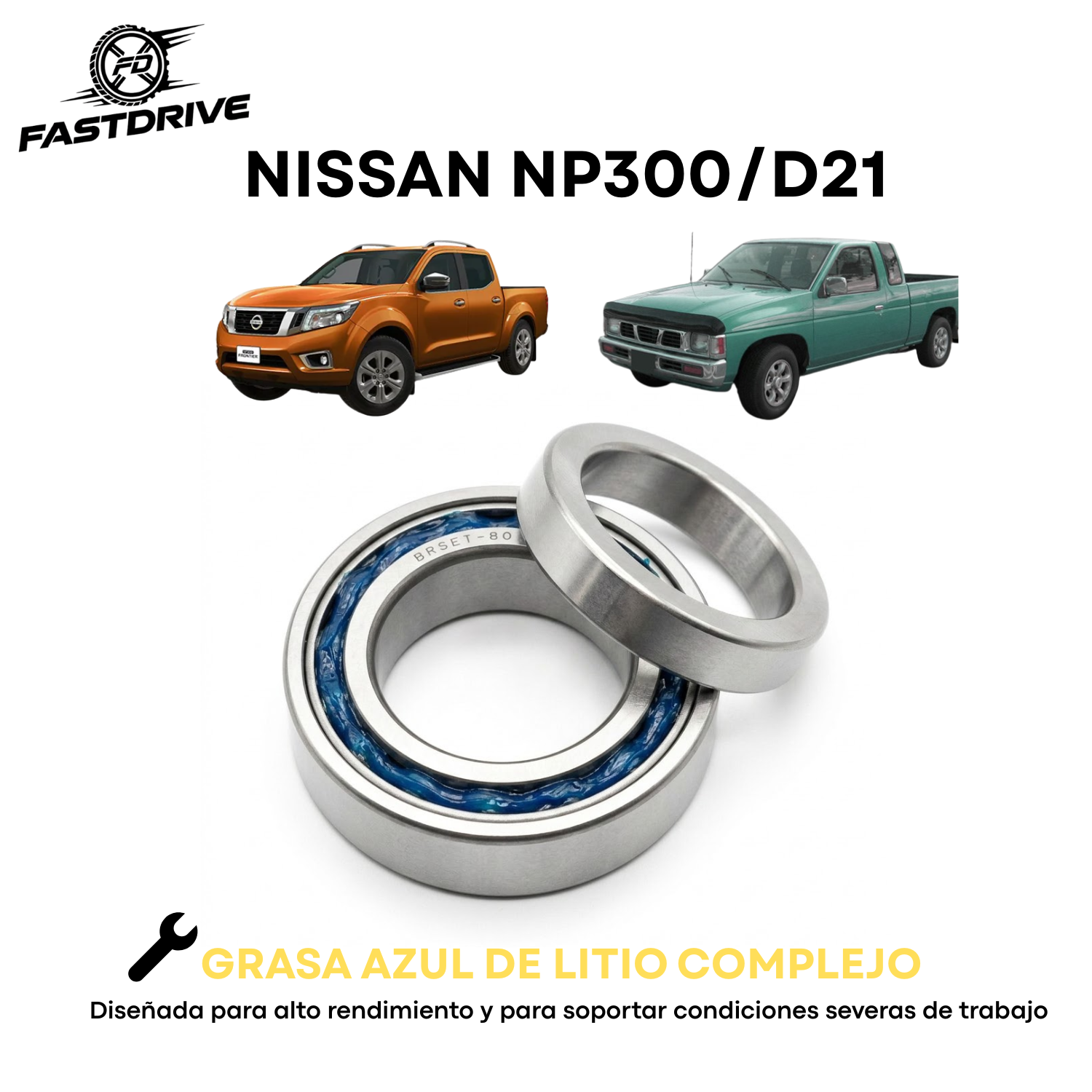 Balero Rueda Trasera Nissan Np300 D21 Pickup Titan Set 80