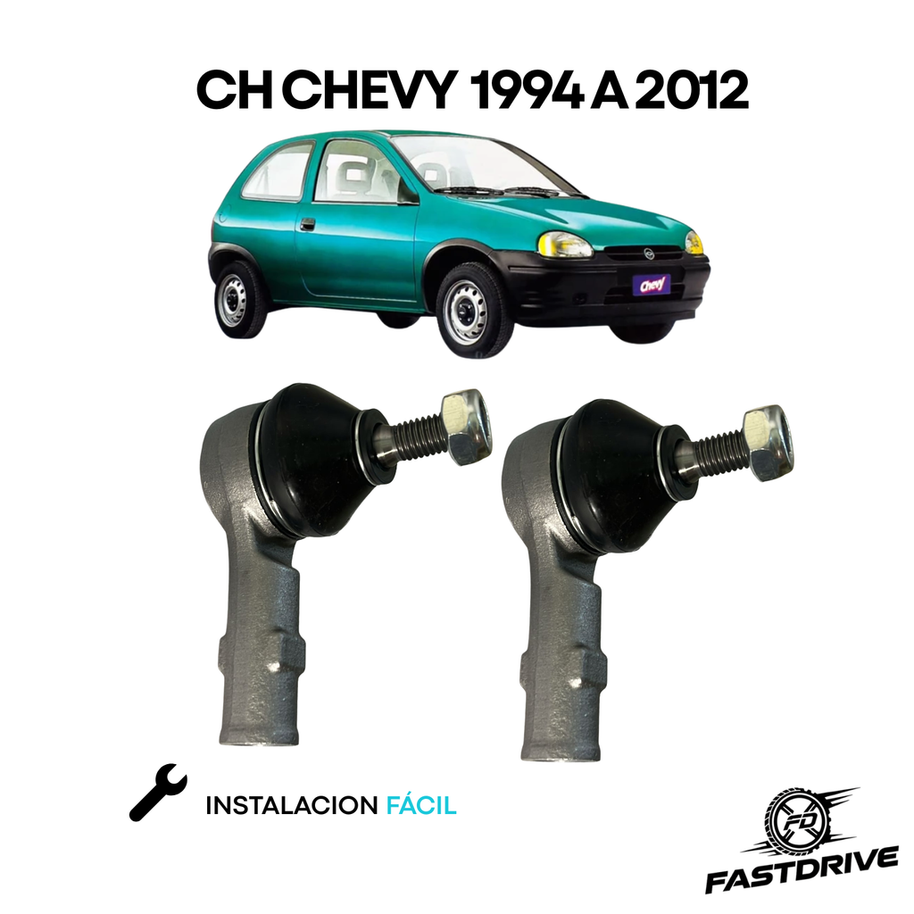 Par de Terminales Direccion Std Chevy 1994 A 2012 Izq/der Feynman