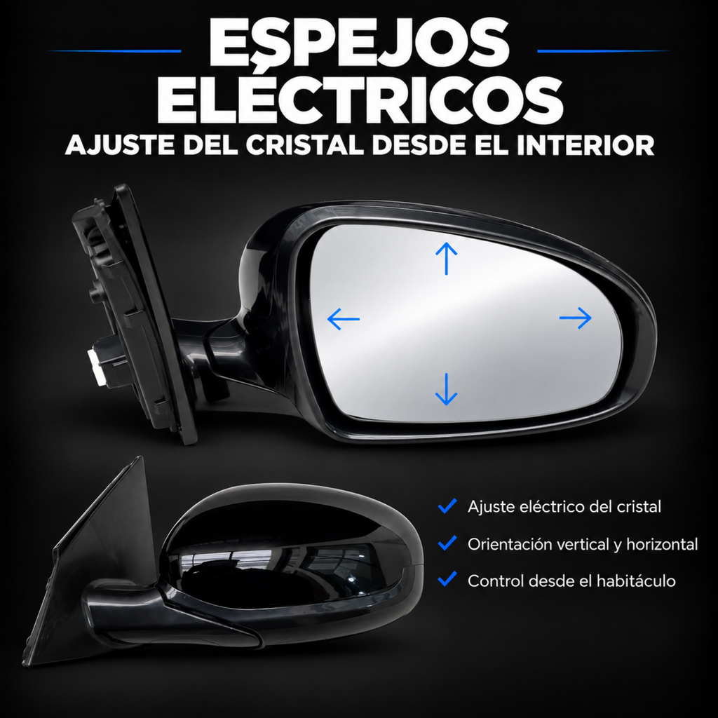 Par de Espejos Eléctricos para Kia Sportage 2016 a 2022 de 3 Pines