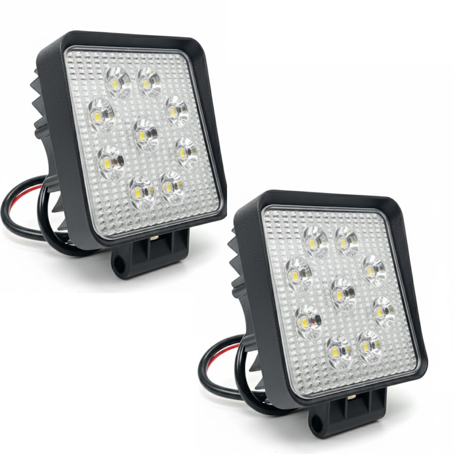Par De Faros Led Auxiliares 100% Aluminio Disipador Grueso