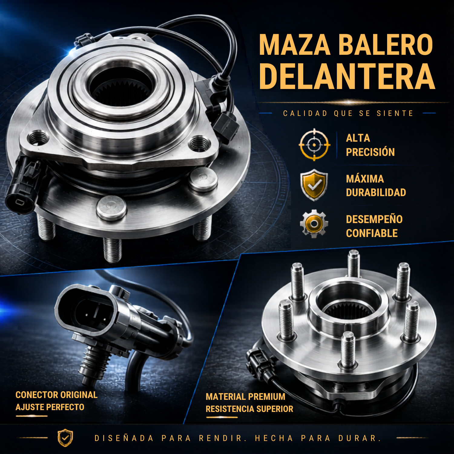 Kit 2 Mazas Balero Delantera Chevrolet Silverado 1999 A 2006