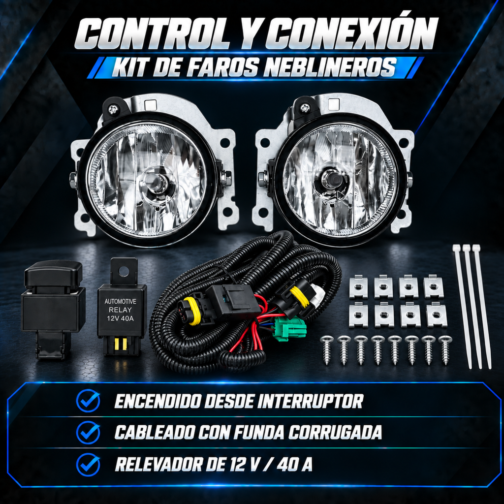 Kit de Faros de Niebla para Mitsubishi Mirage 2017 a 2019 Tipo Original H16