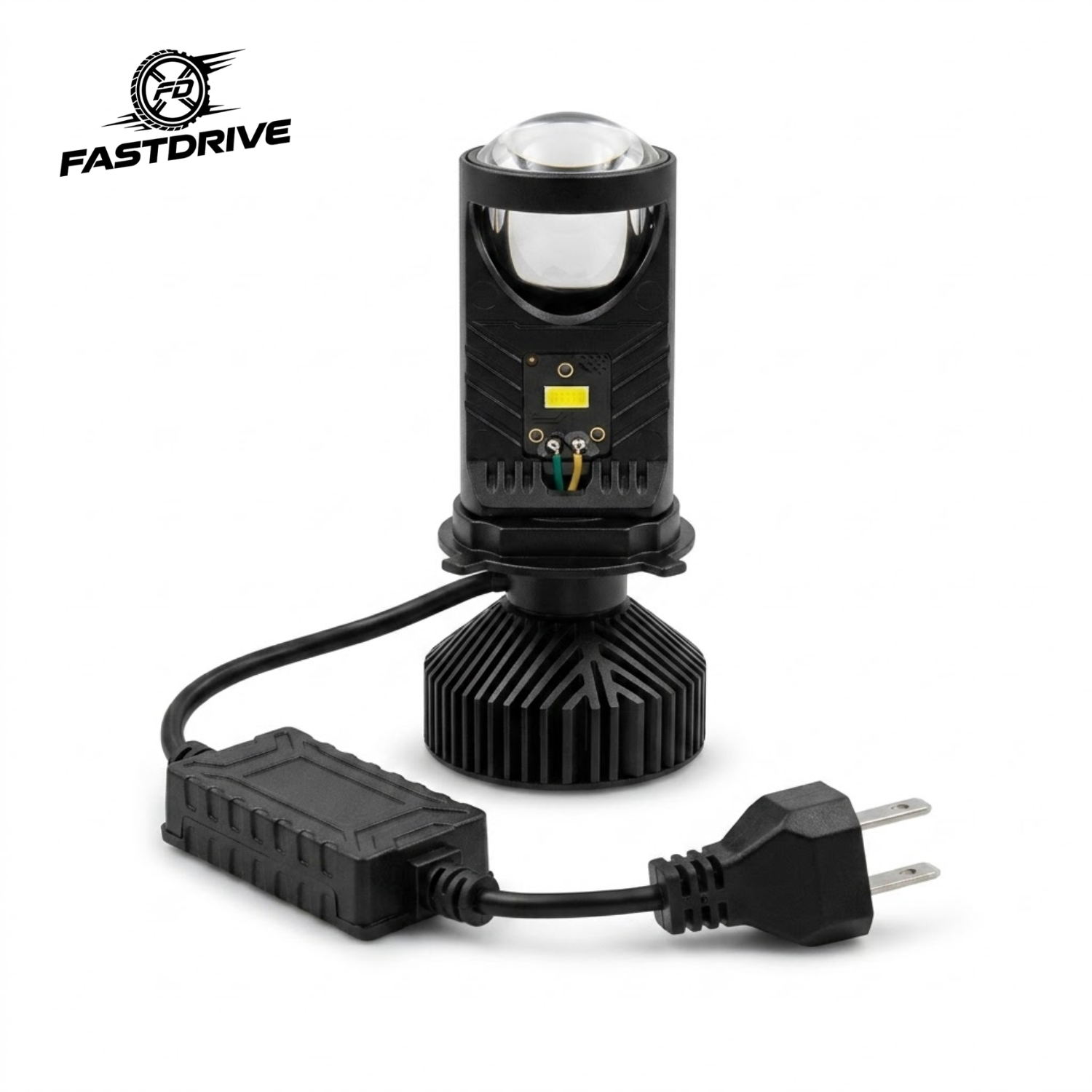 Par de Faros Led H4 Alta y Baja 8000LM con lupa