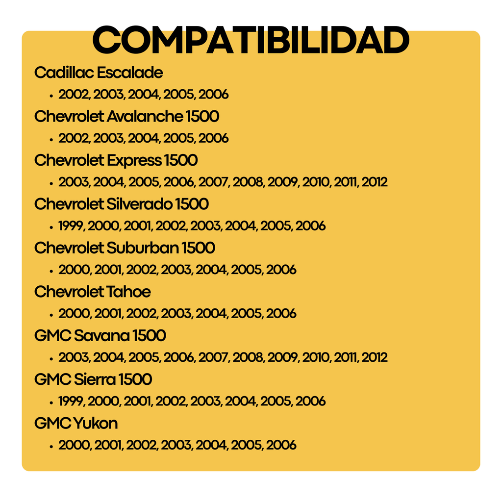 Maza Balero Delantera Chevrolet Silverado 1500 1999 A 2007
