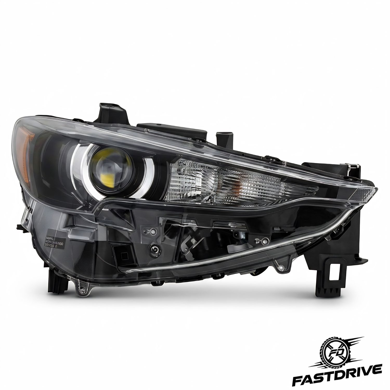 Par De Faros Para Mazda Cx5 2018 A 2021 Con Lupa Fondo negro