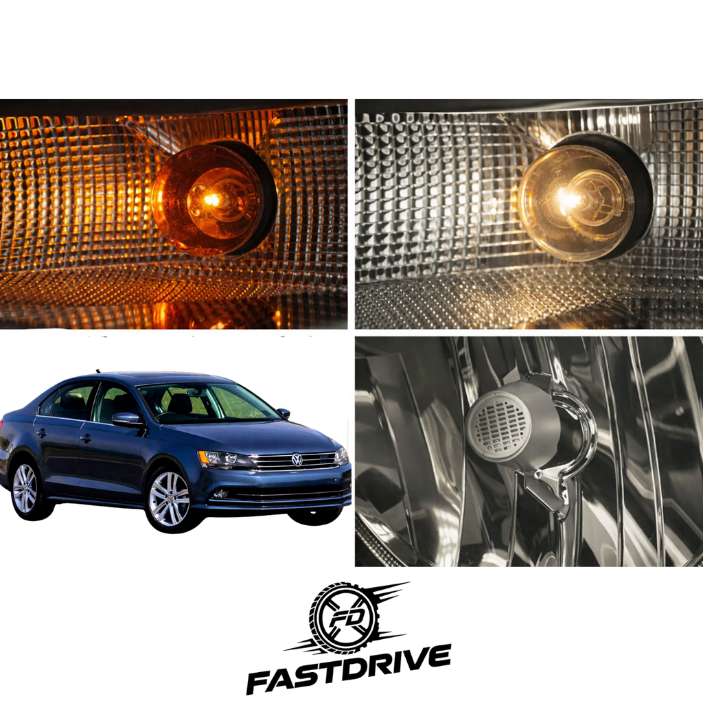 Par De Faros Delanteros Jetta Mk6 2011 A 2018 Doble Foco