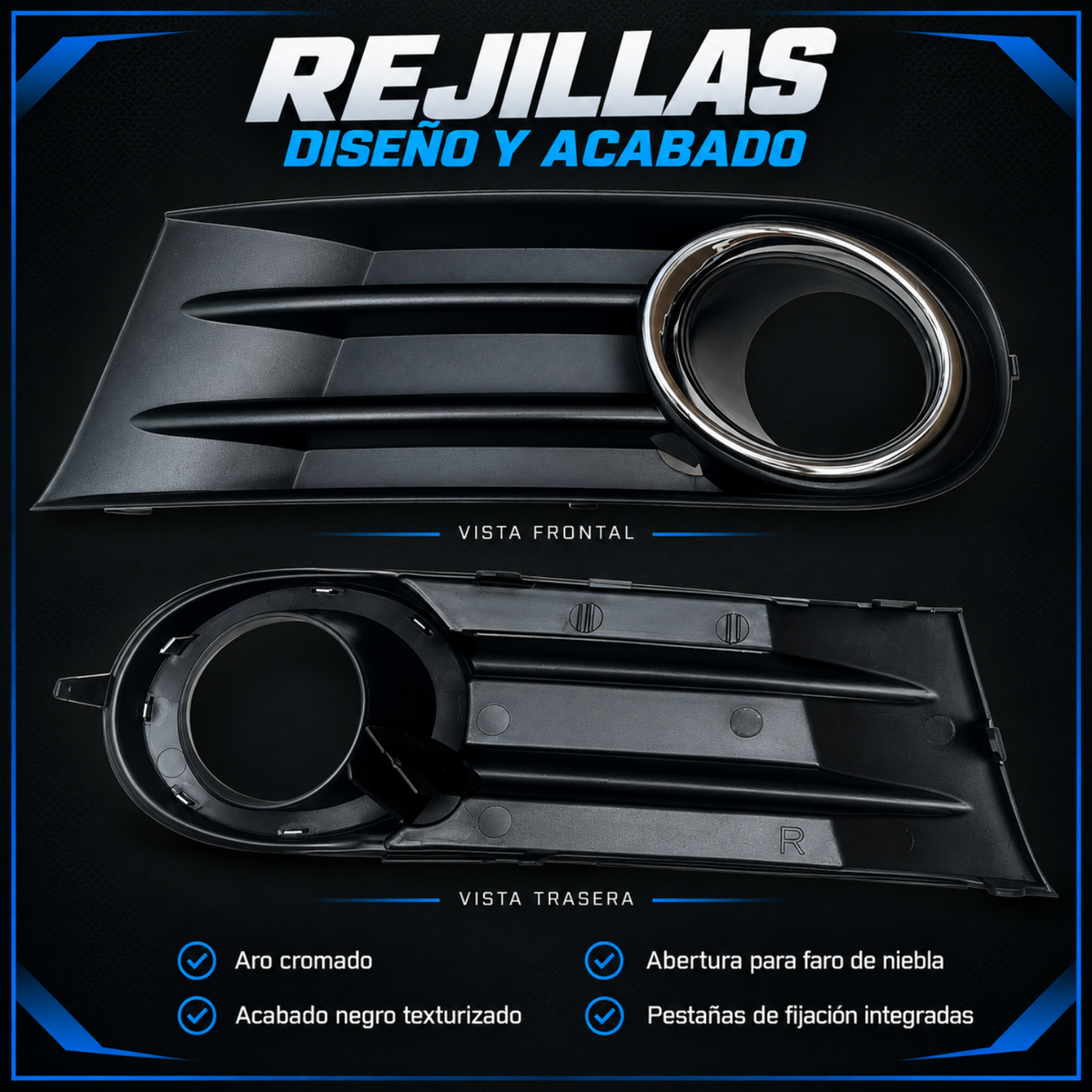 Kit de Faros de Niebla para Gol 2008 a 2012 Tipo Original con Focos